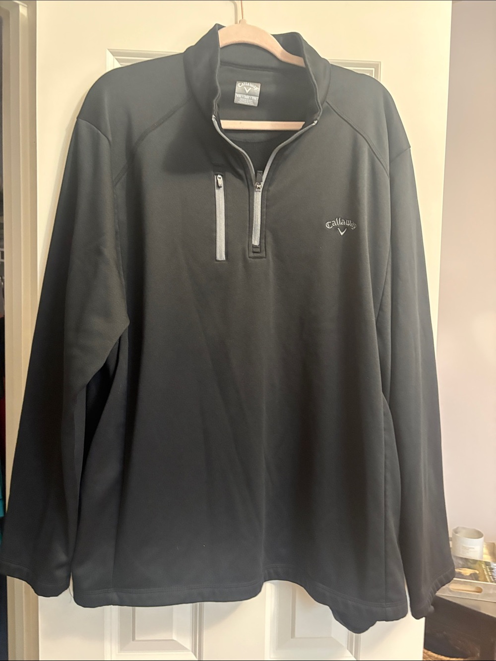 Callaway Black Men's Quarter-Zip Performance Jacket
